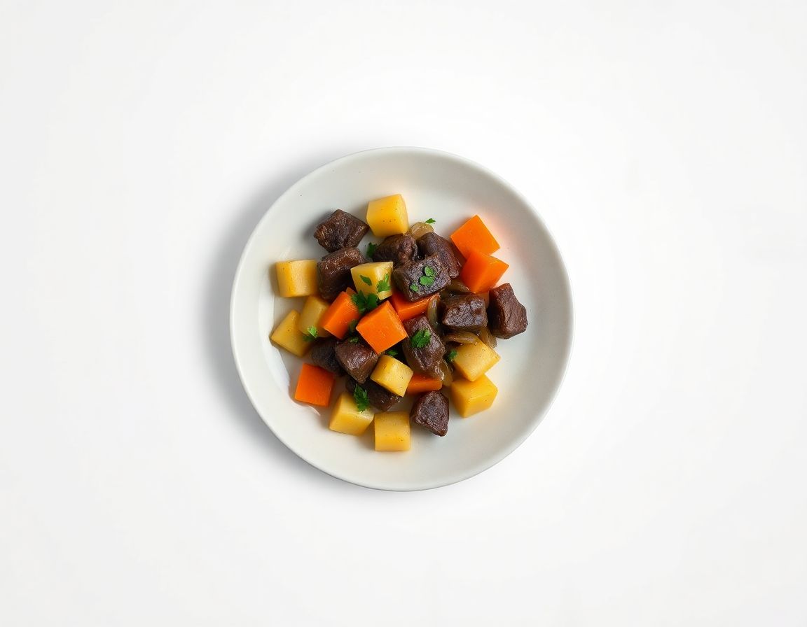 Говядина с картофелем и овощами