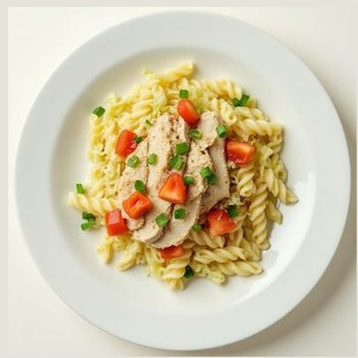 Индейка с макаронами и капустой