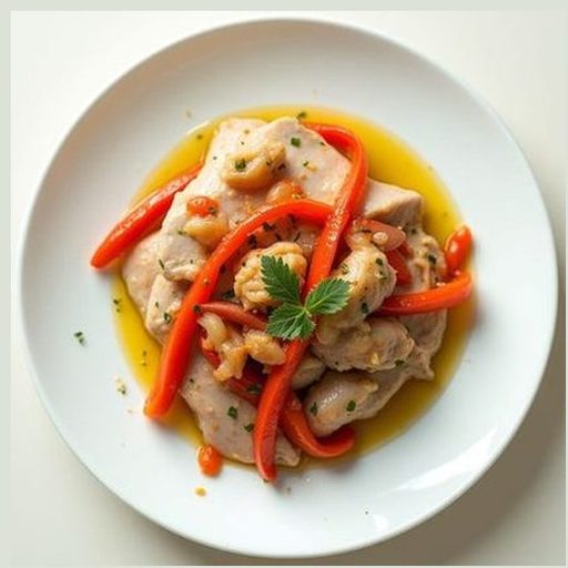 Индейка с перцем и луком