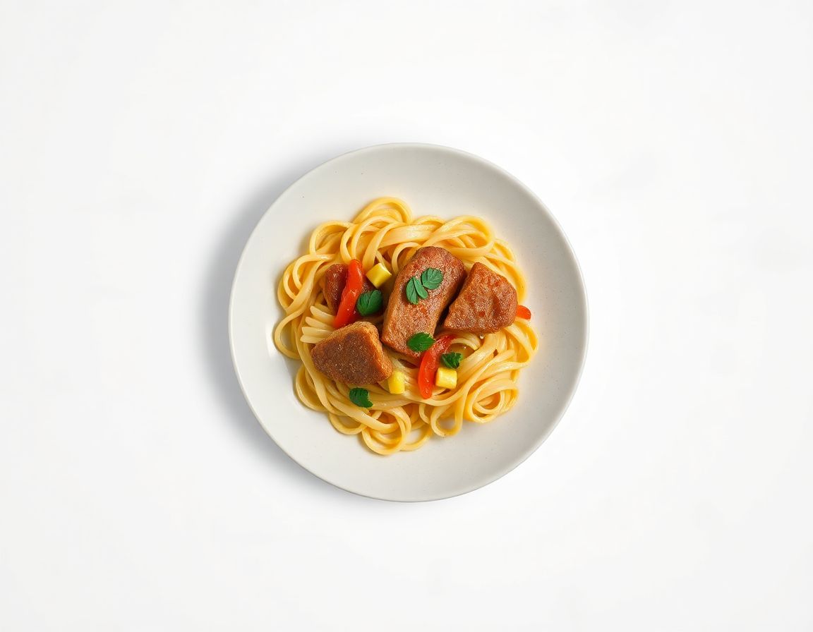 Котлеты с макаронами и перцем