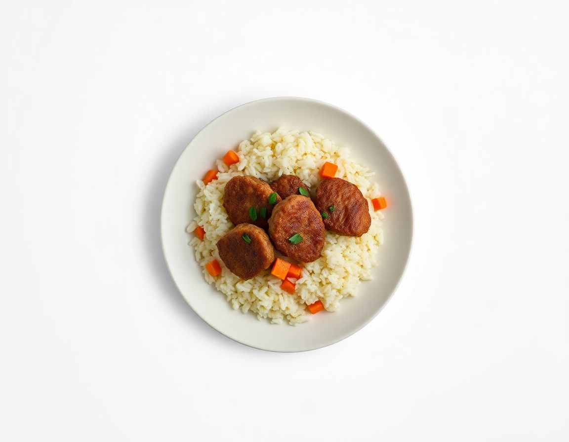 Котлеты с рисом и овощами