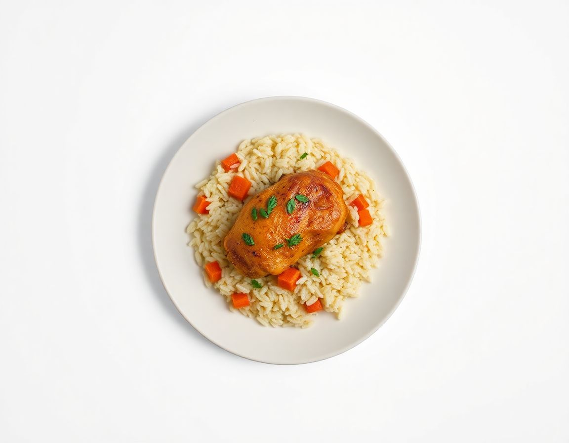 Курин. бедро с рисом и овощами