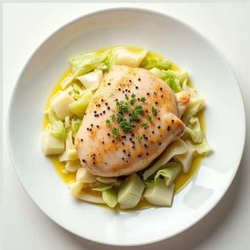 Курица с капустой