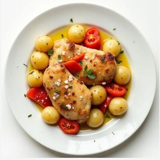 Курица с картофелем и перцем