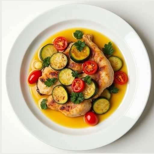 Курица с овощным рагу