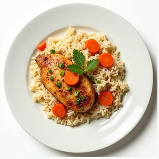 Курица с рисом и овощами
