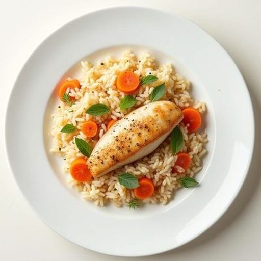 Минтай с рисом