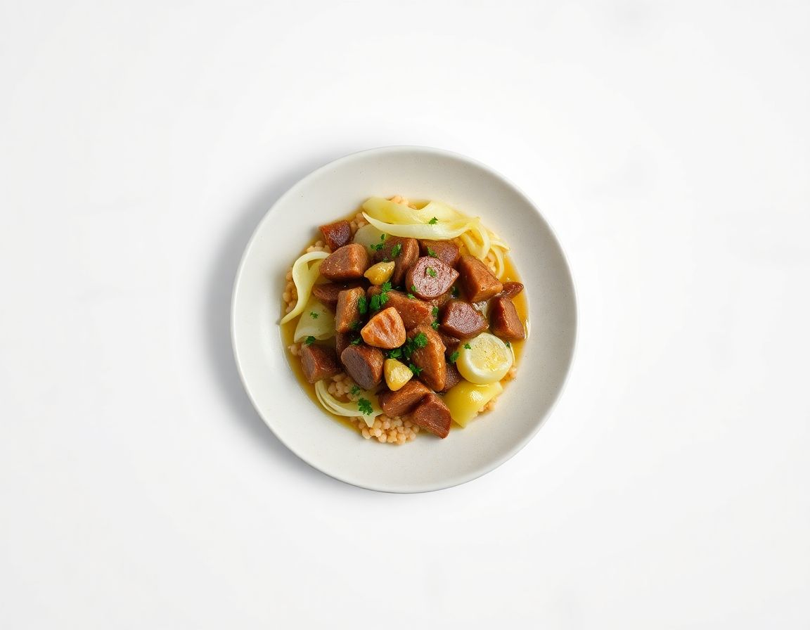 Свинина с гречкой и капустой