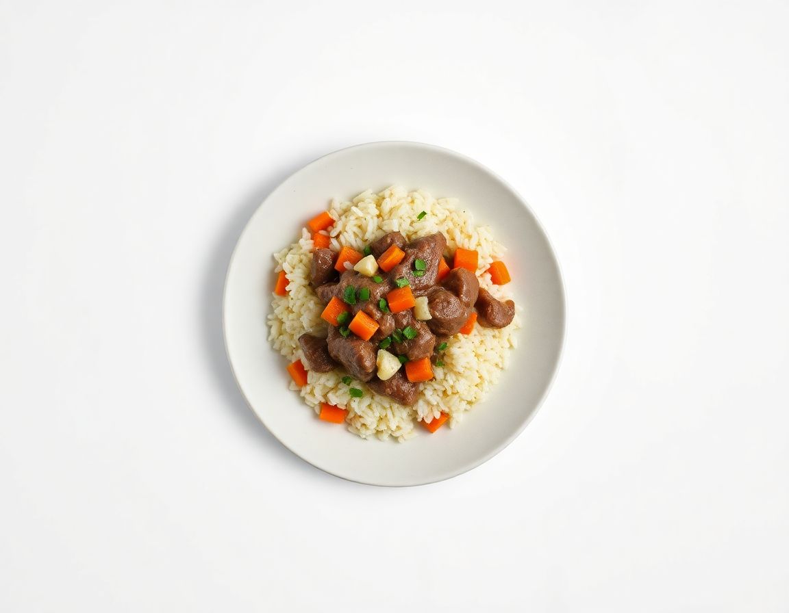 Свинина с рисом и овощами