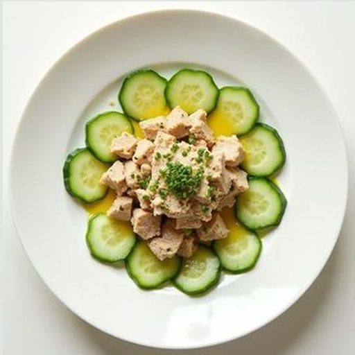 Тунец с огурцом