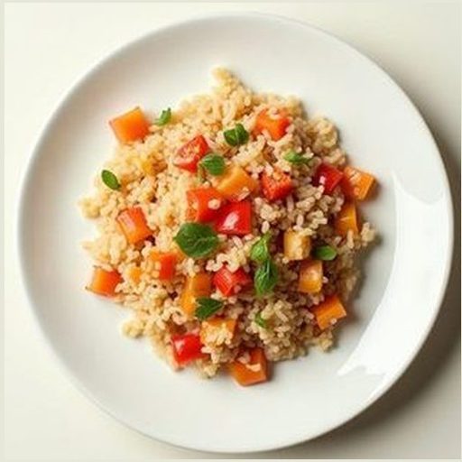 Тунец с рисом и перцем