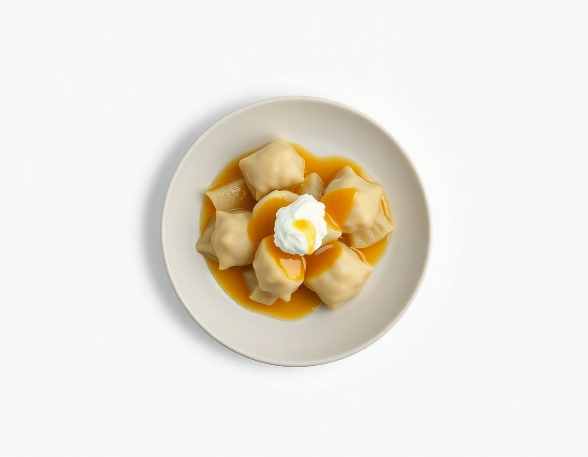 Вареники с творогом и мёдом