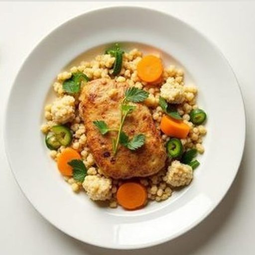 Боул с кускусом и курицей